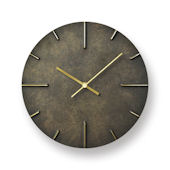 レムノス　Lemnos 掛け時計　Quaint / 斑紋黒染色（AZ15-06 BK）